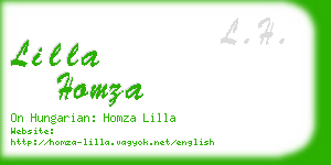 lilla homza business card